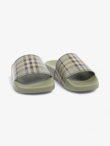 Burberry Furley Slides Khaki / Black Rubber EU 39 UK 6