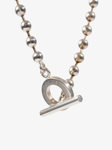 Gucci Boule ToECle Necklace Silver Silver Sterling