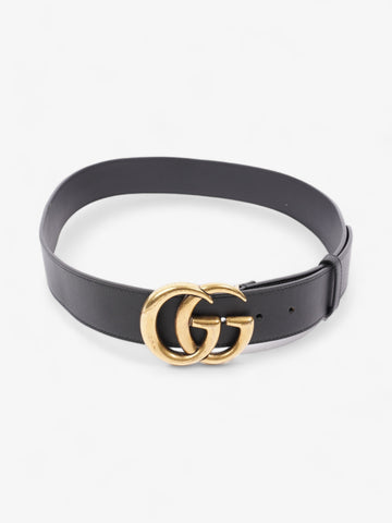 Gucci EC Marmont Wide Belt Black Leather 90cm / 36"