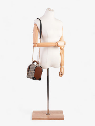 Gucci Bamboo Padlock Bag EC Supreme / Black / Brown Coated Canvas
