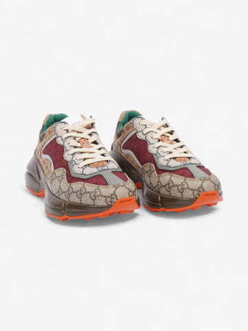 Gucci EC Rhyton Low Top EC Supreme / Brown / Multi Leather EU 37 UK 4