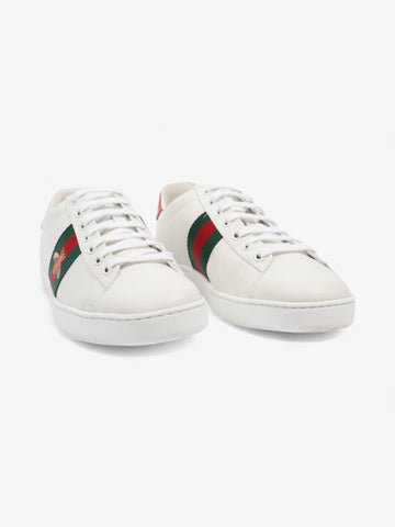 Gucci Ace Sneakers with Bee White / Red / Green Leather EU 37.5 UK 4.5
