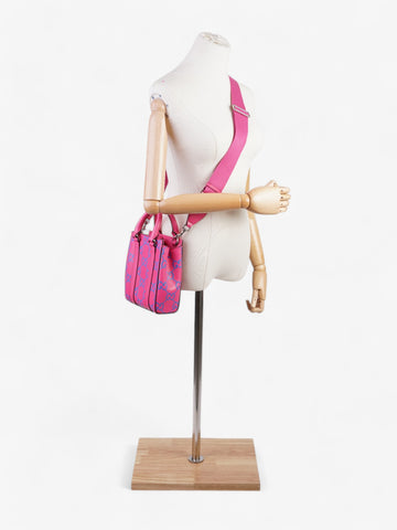 Gucci Gucci Mini Tote, EC logo Embossed Pink / Blue Leather