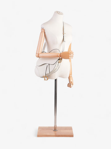 Christian Dior Saddle Cream Calfskin Leather N/A