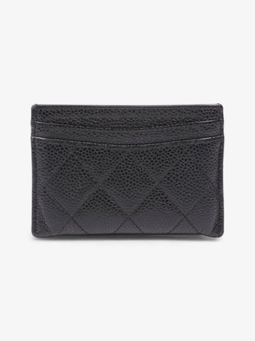 Chanel Card Holder Black Caviar Leather