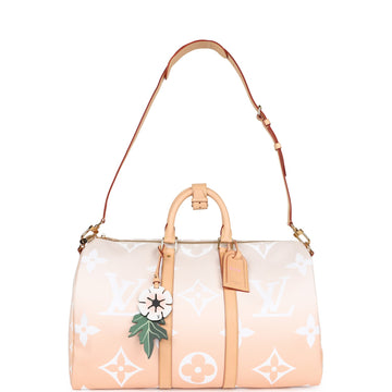 Louis Vuitton Keepall 45 Bandouliere By The Pool Mist Monogram Gold Hardware
