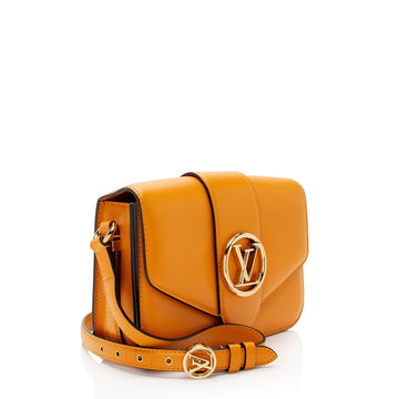 Louis Vuitton Calfskin LV Pont 9 Shoulder Bag (SHF-rcFSP2)