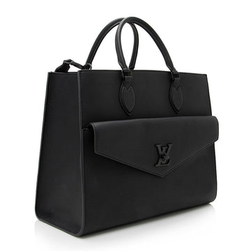 Louis Vuitton Calfskin Lockme Tote (SHF-21403)