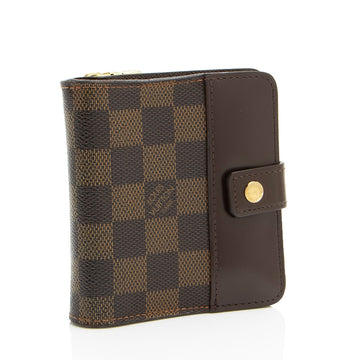 Louis Vuitton Damier Ebene Zipped Compact Wallet