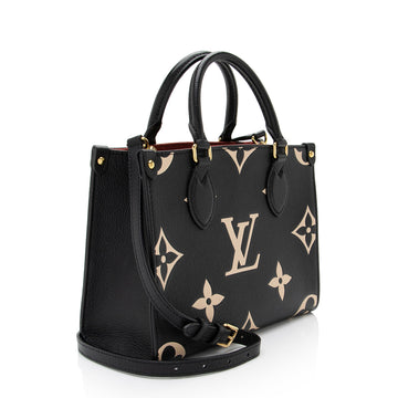 Louis Vuitton Giant Monogram Empreinte Bicolor Onthego PM Tote