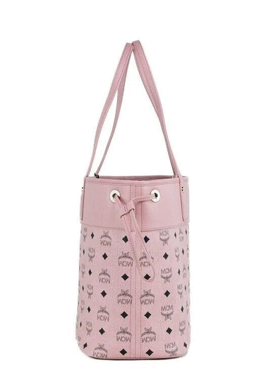 MCM AREN MEDIUM VISETOS LEATHER SHOPPER TOTE BAG