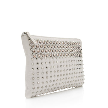 MCM Lambskin Crystal Studded Stark Special Pouch Medium Crossbody Bag (SHF-IC5owp)