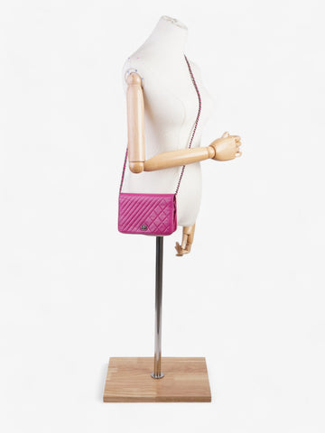 Chanel WOC Fuschia Pink Lambskin Leather