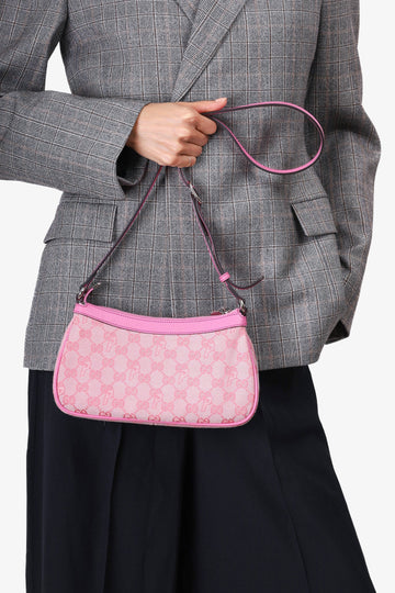 Gucci x Palace Pink CS-P Canvas Half-Moon Mini Bag