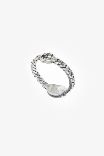 Gucci Sterling Silver CS Ring Size 15 Mens