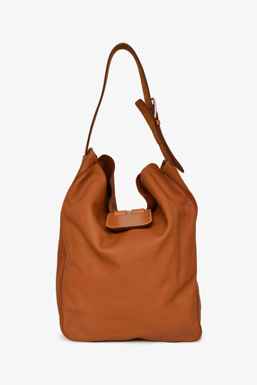 Hermès 2015 Tan Swift & Clemence Virevolte 29 Shoulder Bag