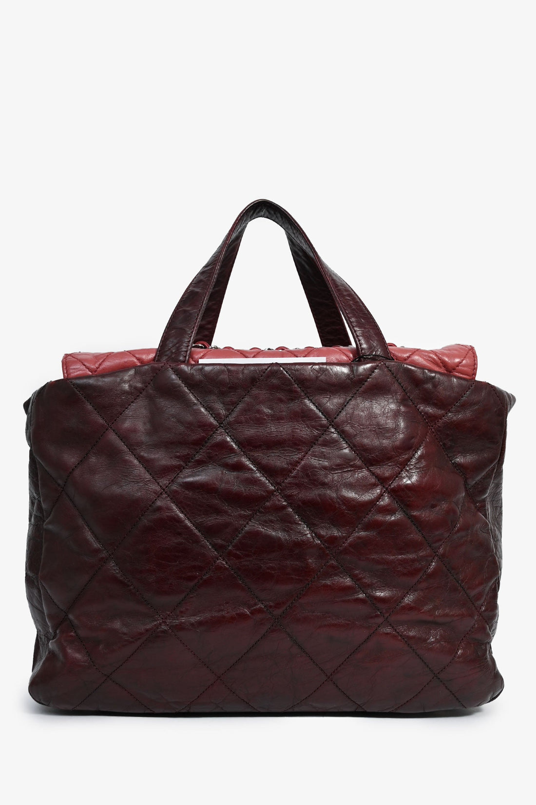 Chanel™ 2009/10 Burgundy Leather Quilted CC 'Portobello' Tote Bag