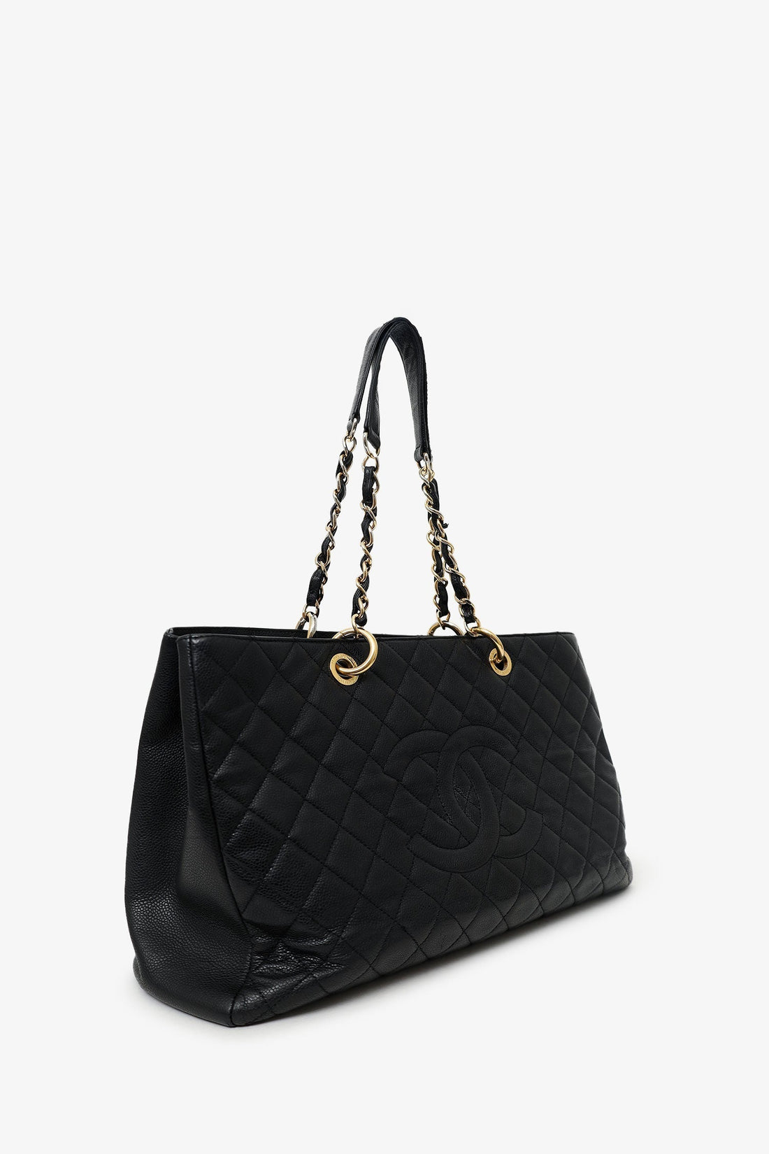 Chanel™ 2012-13 Black Caviar Leather Grand Shopping Tote