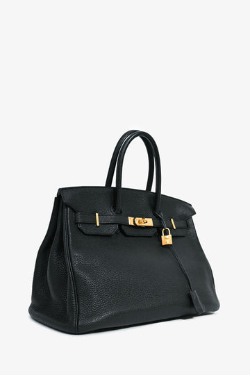 Hermès 2012 Black Togo Leather Birkin 35