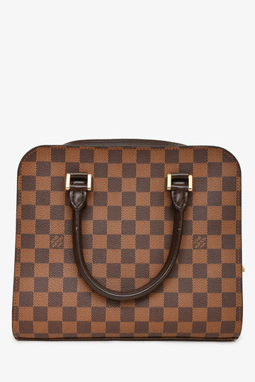 Louis Vuitton 1998 Brown Damier Ebene Triana Top Handle Bag