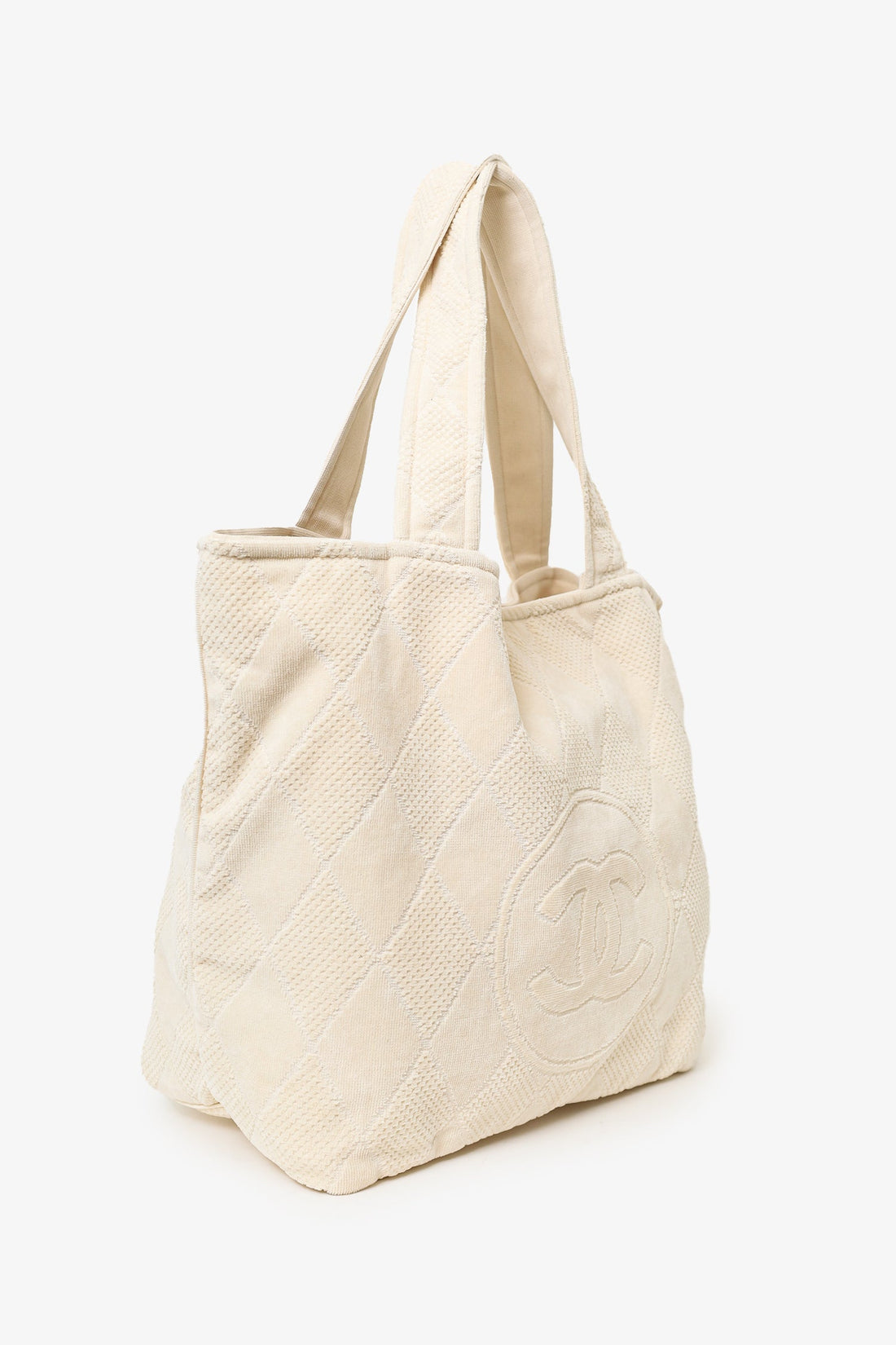 Chanel™ Beige Terry Cloth Beach Tote & Towel Set