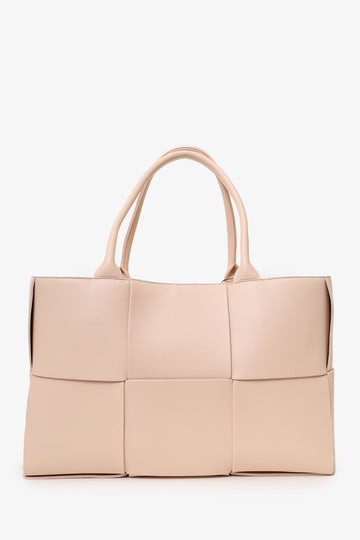 Bottega Veneta Light Pink Leather Medium Arco Tote Bag