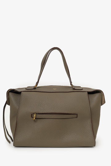Celine Khaki Green Leather Ring Bag