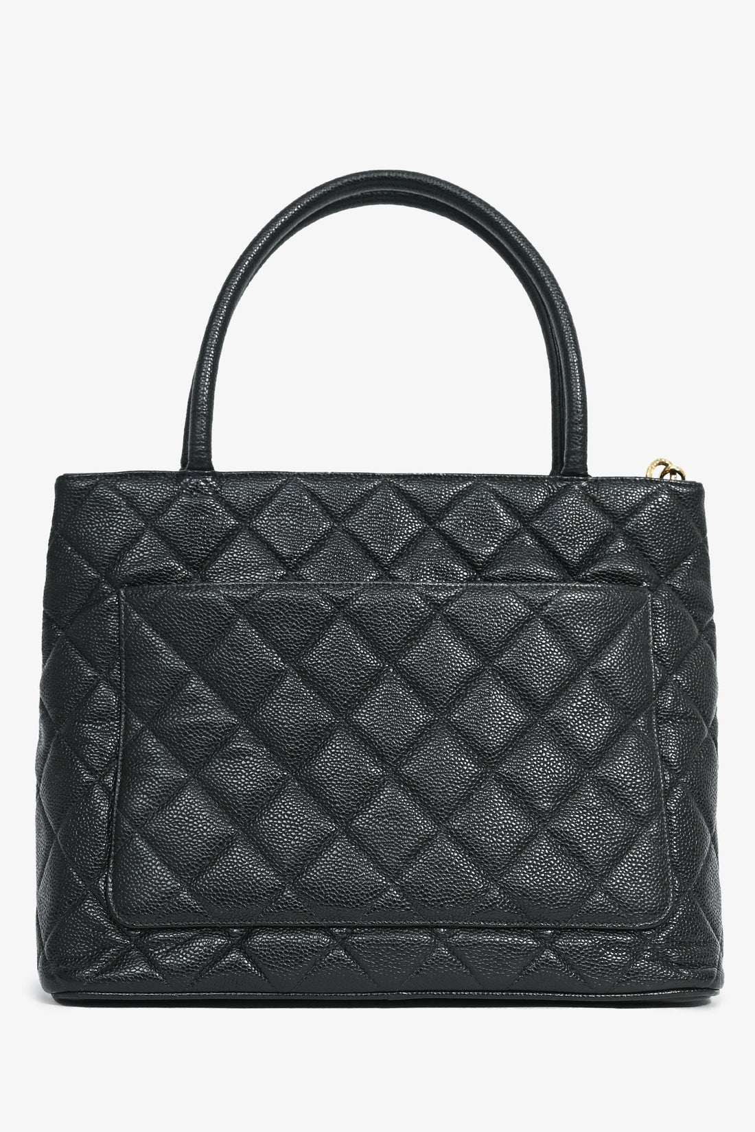 Chanel™ 2002-03 Black Caviar Medallion Tote