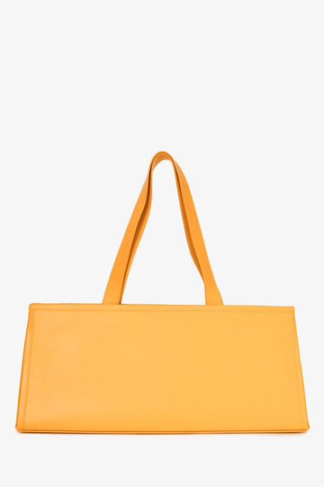 Peter Do x Medea Yellow Leather Rectangular Bag with Strap