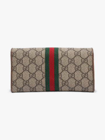 Gucci Ophidia Wallet EC Supreme / Green / Red Coated Canvas
