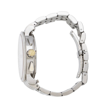 Michele Stainless Steel Diamond Sport Sail Blanc Chronograph Watch