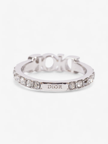Christian Dior Dio(r)evolution Ring Silver / Crystal Base Metal Medium (Circumference - 53mm)