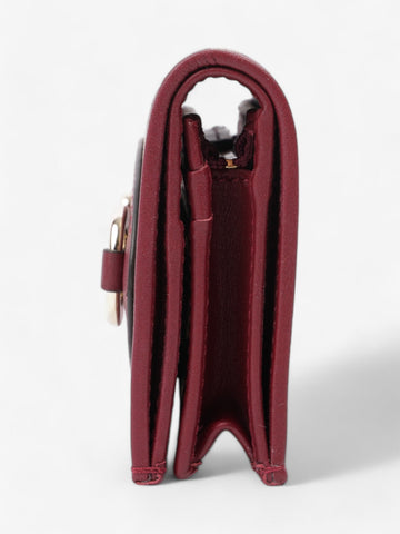 Gucci Horsebit 1955 Wallet EC Supreme / Maroon / Light Gold Canvas