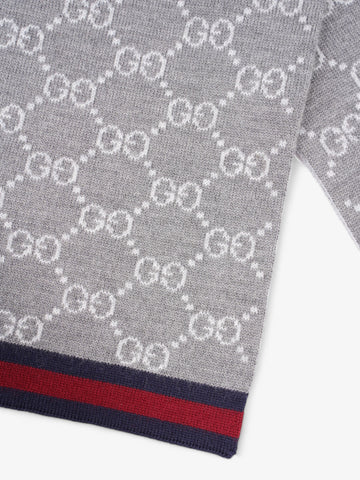 Gucci EC Scarf EC Supreme / Red / Blue Wool