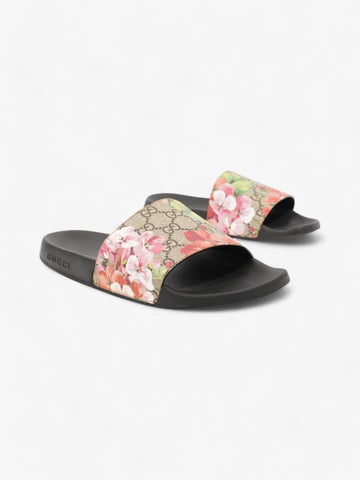 Gucci EC Floral Sliders Beige  / Floral Canvas EU 40 UK 7
