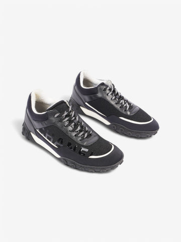 Chanel Low Top Sneaker Black / White Mesh EU 41 UK 8