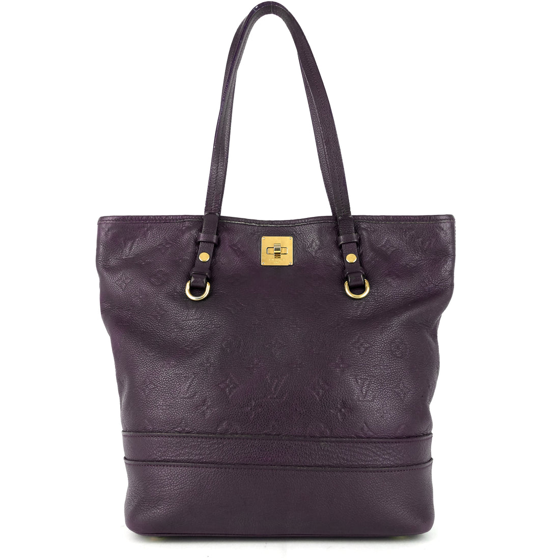 Louis Vuitto Citadine Monogram Empreinte Leather Tote Bag