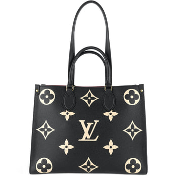 Louis Vuitto OnTheGo MM Bicolour Monogram Empreinte Leather Bag