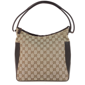 Gucci EC Canvas and Leather Shoulder Bag