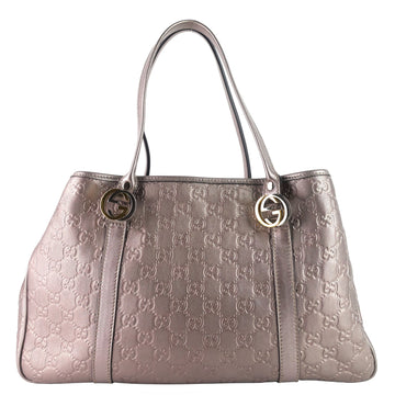 CS Twins Medium Metallic Guccissima Leather Bag