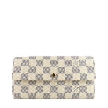 Louis Vuitto Sarah Damier Azure Canvas Wallet