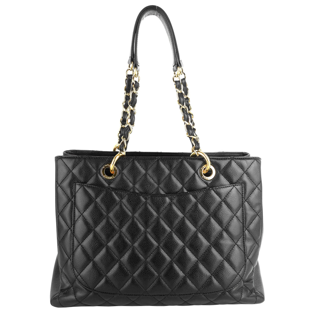 Chanel Grand Shopping Tote GST Large Caviar Leather Bag