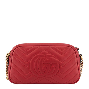 Gucci EC Marmont Small Matelassé Calfskin Shoulder Bag