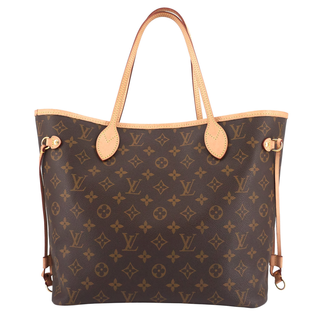 Louis Vuitto Neverfull MM Monogram Canvas Tote Bag with Pochette