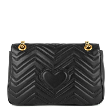 Gucci EC Marmont Medium Chevron Leather Bag