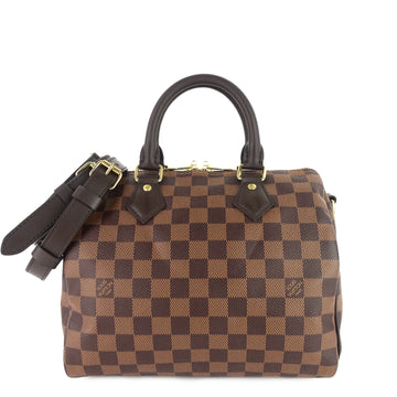 Louis Vuitto Speedy 25 Bandoulière Damier Ebene Canvas Bag
