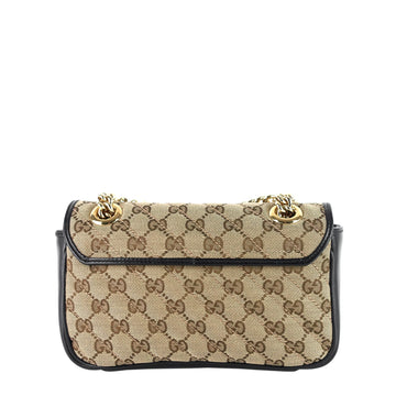Gucci EC Marmont Small Matelassé Monogram Canvas Shoulder Bag