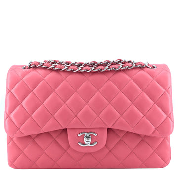 Chanel Classic Jumbo Double Flap Lambskin Leather Bag