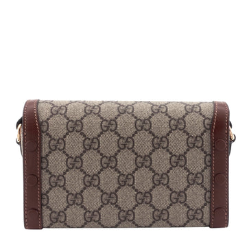 Gucci Horsebit 1955 Coated Canvas Mini Bag