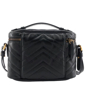 Gucci EC Marmont Mini Vanity Leather Crossbody Bag
